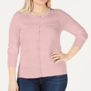 CHARTER CLUB Womens Pink Long Sleeve Crew Neck Top Size 1X